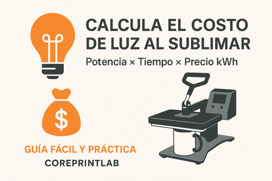 Cómo Calcular el Costo de Luz al Sublimar un Producto (Con Ejemplo Real)