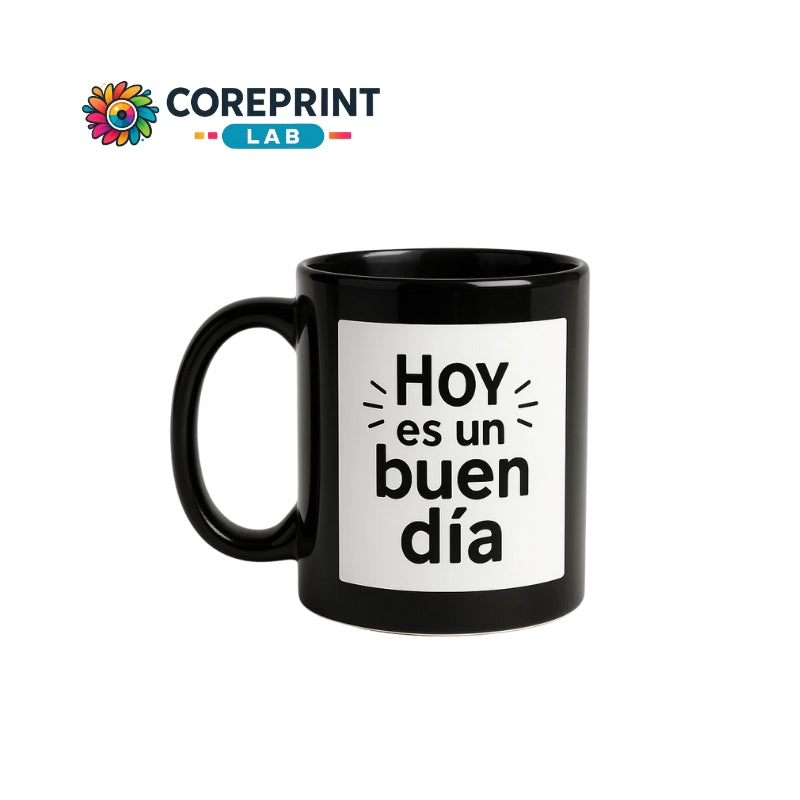 Taza Sublimada Negra con Ventana 11 oz Personalizada