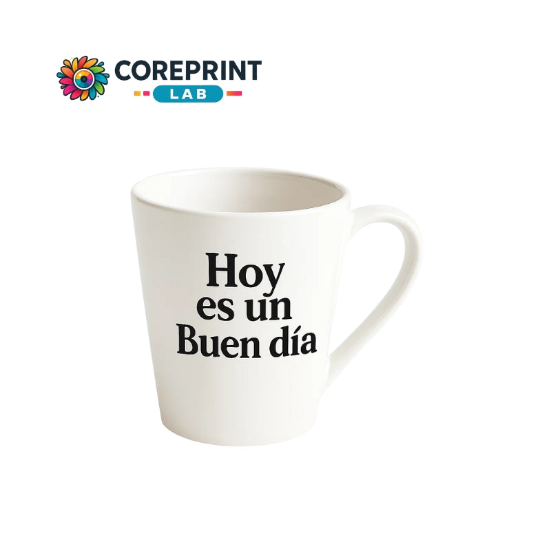 Taza Sublimada Cónica Blanca 12 oz Personalizada