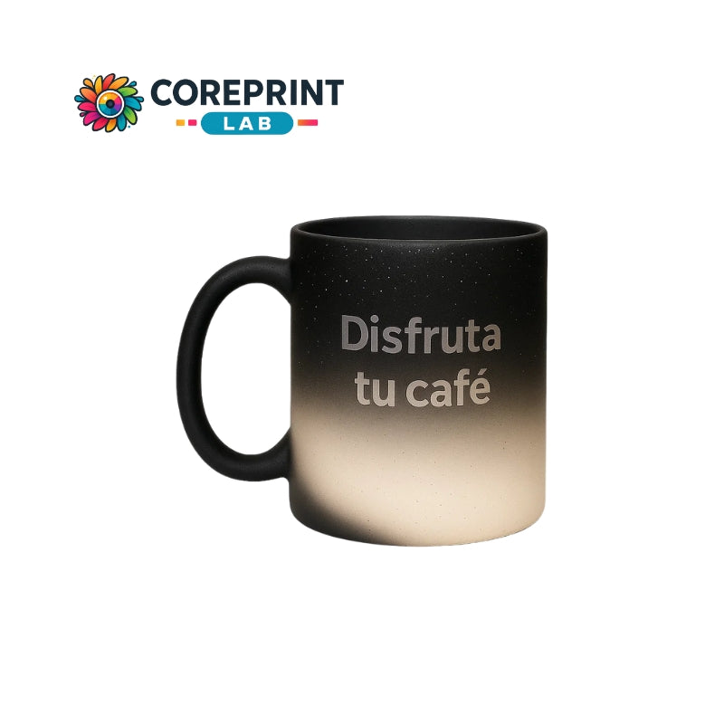 Taza Sublimada Mágica Mate con Glitter 11 oz Personalizada