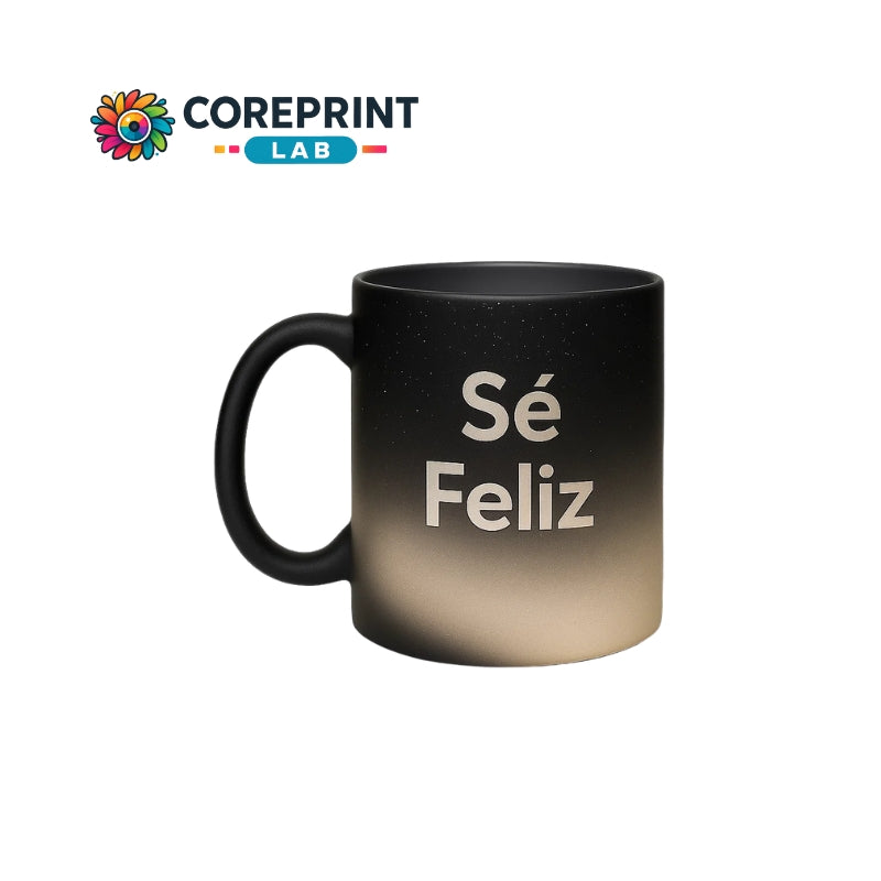 Taza Sublimada Mágica Mate con Glitter 11 oz Personalizada