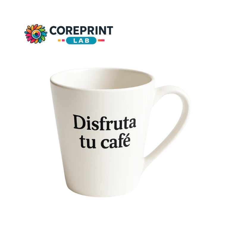 Taza Sublimada Cónica Blanca 12 oz Personalizada