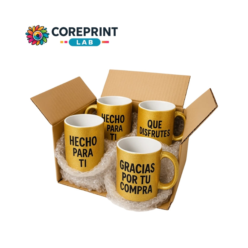 Taza Sublimada Glitter 11 oz Personalizada