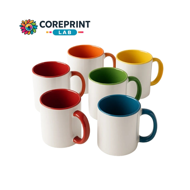 Taza Bicolor para Sublimación 11oz – Caja de 36 Piezas (Elige tu Color)