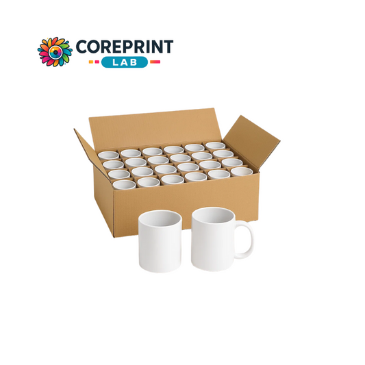Taza Blanca para Sublimación 11oz AAA – Caja de 36 Piezas