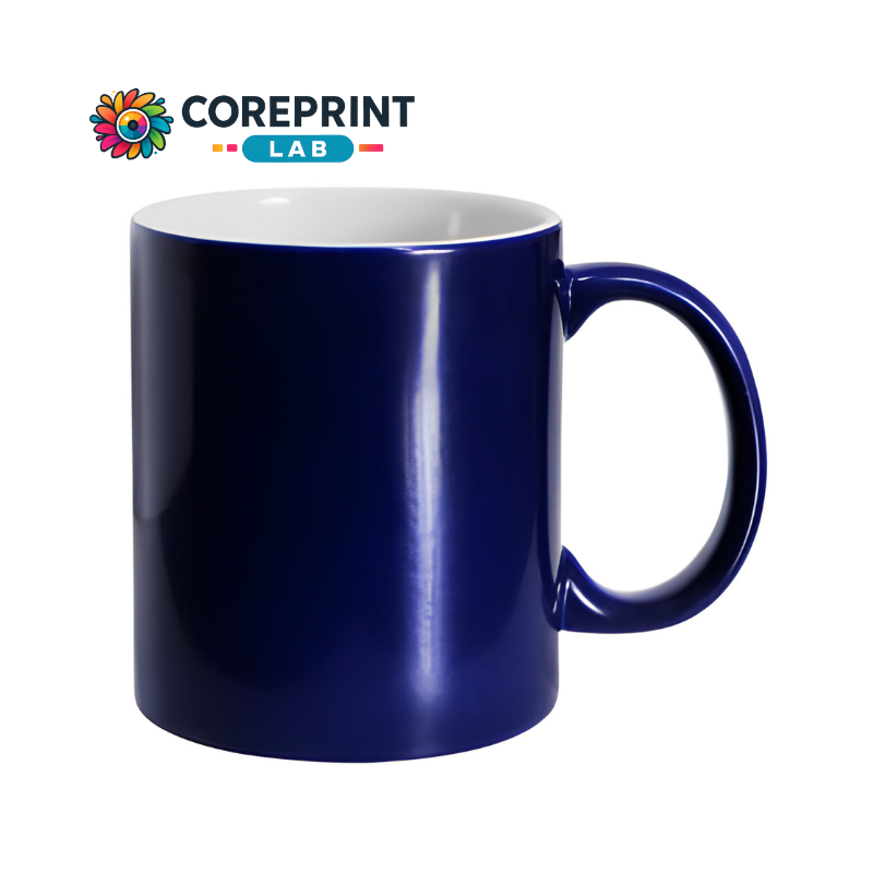 Taza Mágica Brillante Azul 11oz para Sublimación