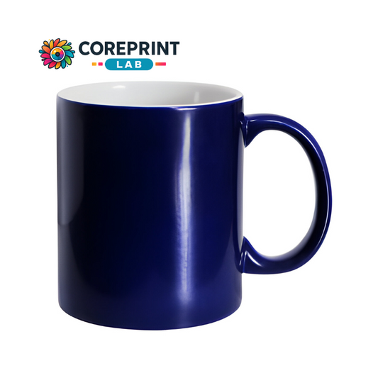 Taza Mágica Brillante Azul 11oz para Sublimación