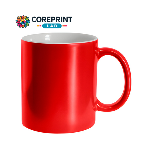 Taza Mágica Brillante Roja 11oz para Sublimación