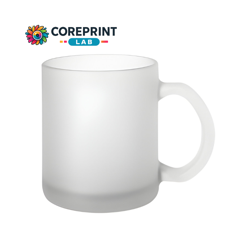 Taza de Vidrio Satinado 11oz para Sublimación