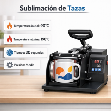 Guía rápida para usar una prensa de tazas de sublimación