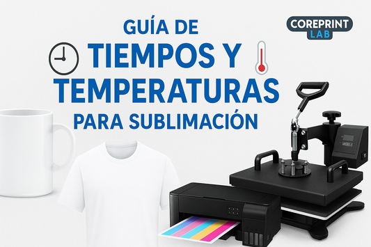 Guía de tiempos y temperaturas para sublimación