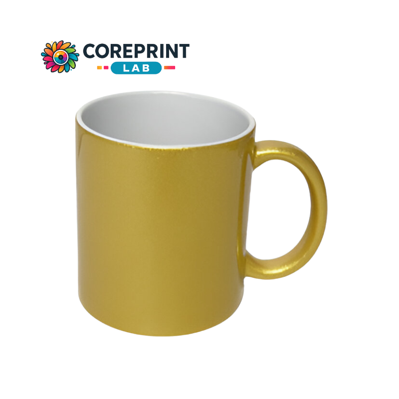 Taza Aperlada Oro 11 oz – Elegancia y Brillo para Sublimación Profesional