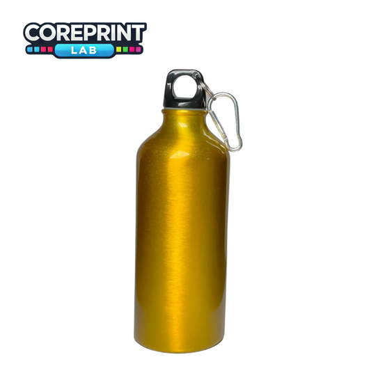 Botella de Aluminio Dorada 600ml para Sublimación