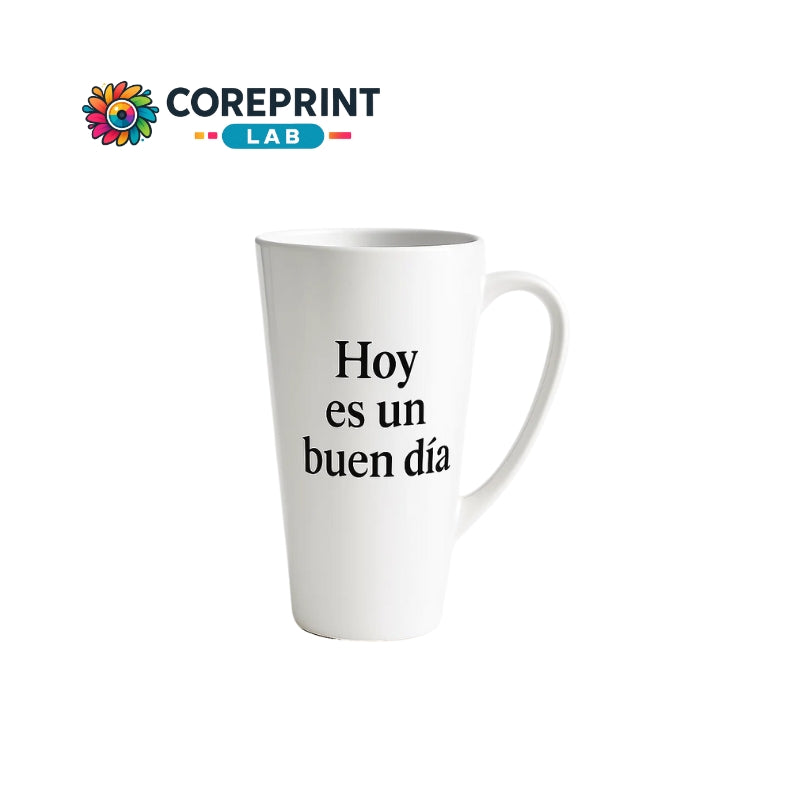 Taza Sublimada Cónica Blanca 17 oz Personalizada