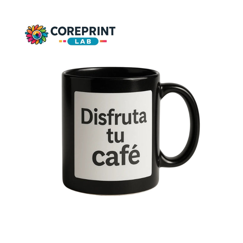 Taza Sublimada Negra con Ventana 11 oz Personalizada