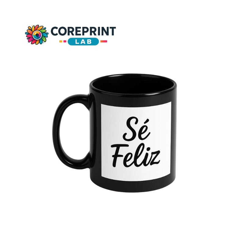 Taza Sublimada Negra con Ventana 11 oz Personalizada