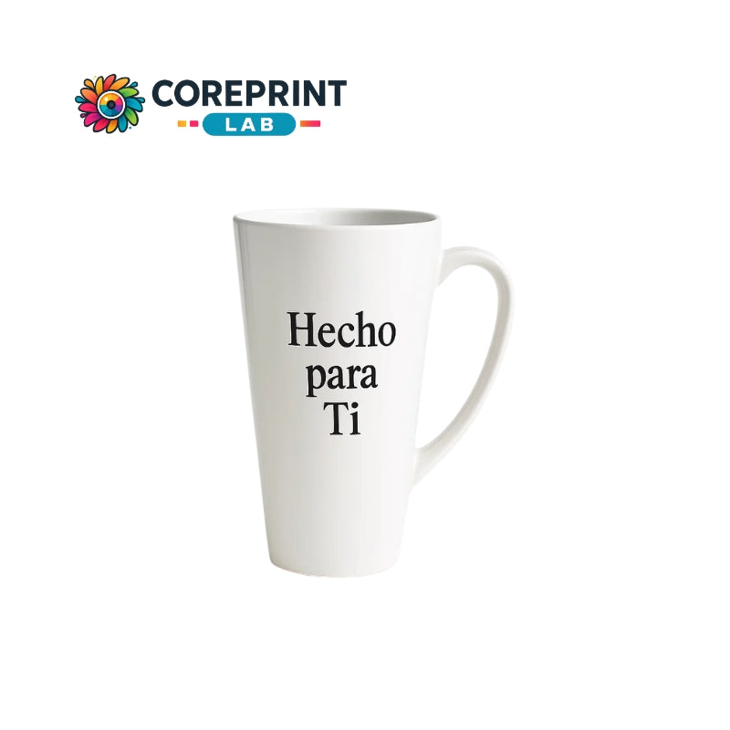 Taza Sublimada Cónica Blanca 17 oz Personalizada