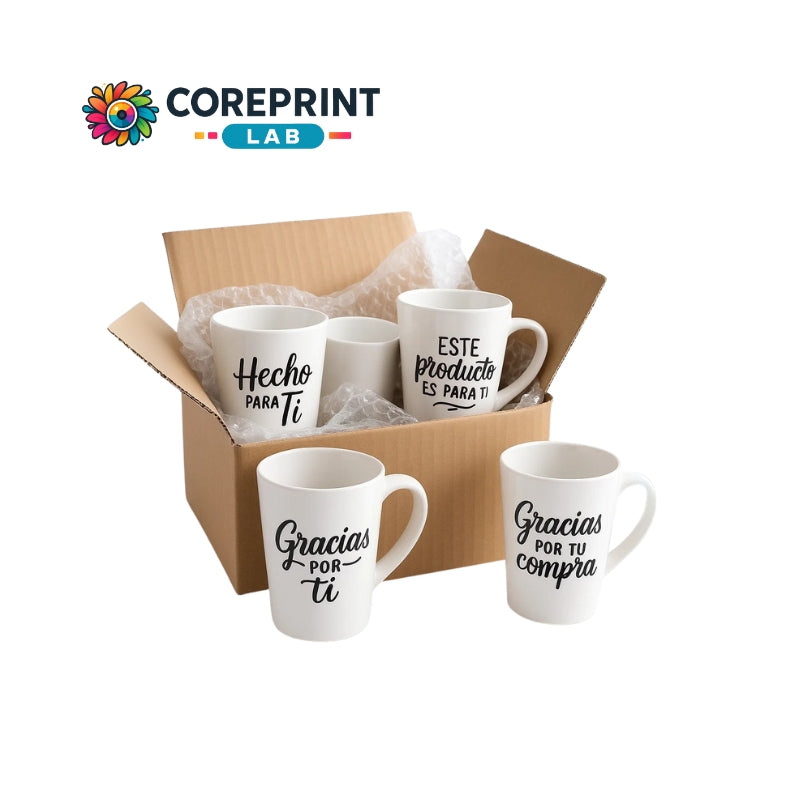 Taza Sublimada Cónica Blanca 17 oz Personalizada