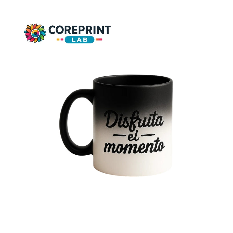 Taza Sublimada  Mágica Negro Mate 11oz Personalizada