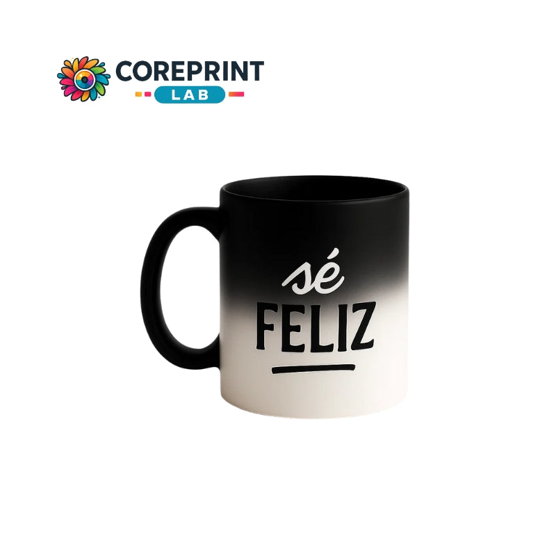 Taza Sublimada  Mágica Negro Mate 11oz Personalizada