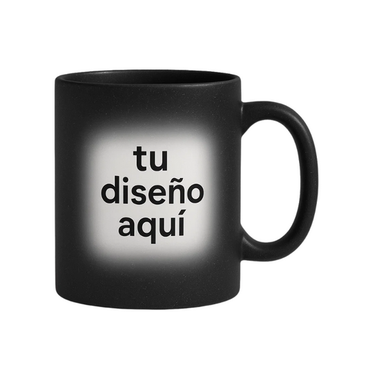 Taza Mágica Mate con Glitter 11 oz Personalizada