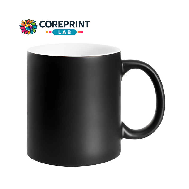 Taza Mágica Mate Negra 11oz para Sublimación