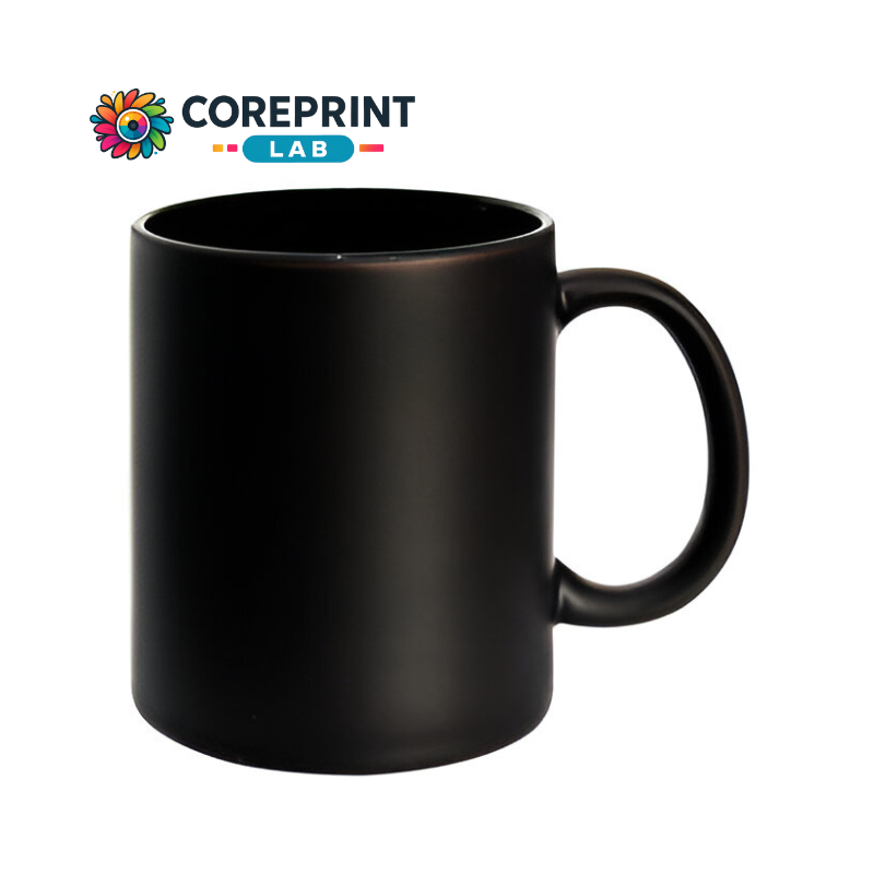 Taza Mágica Mate Negra Interior Negro 11oz para Sublimación