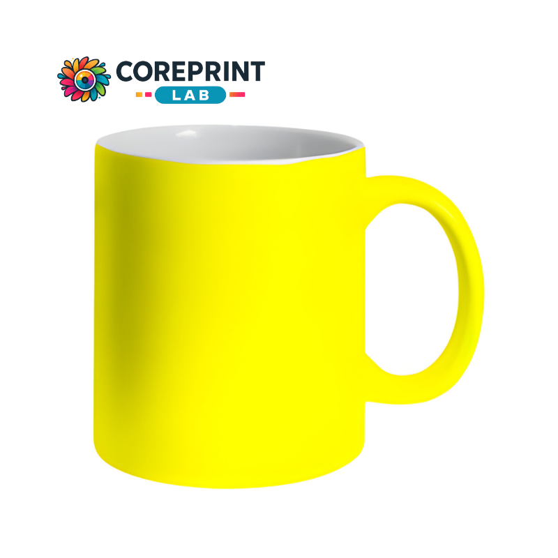 Taza Neón Amarillo 11oz para Sublimación