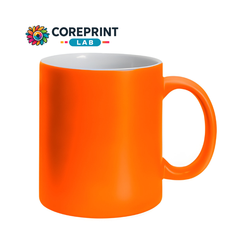 Taza Neón Naranja 11oz para Sublimación