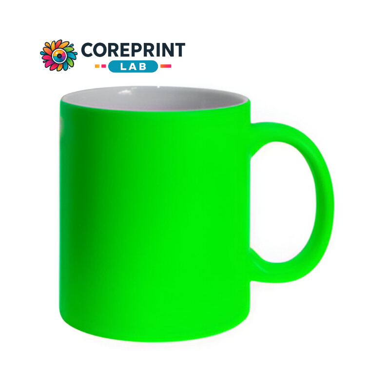 Taza Neón Verde 11oz para Sublimación